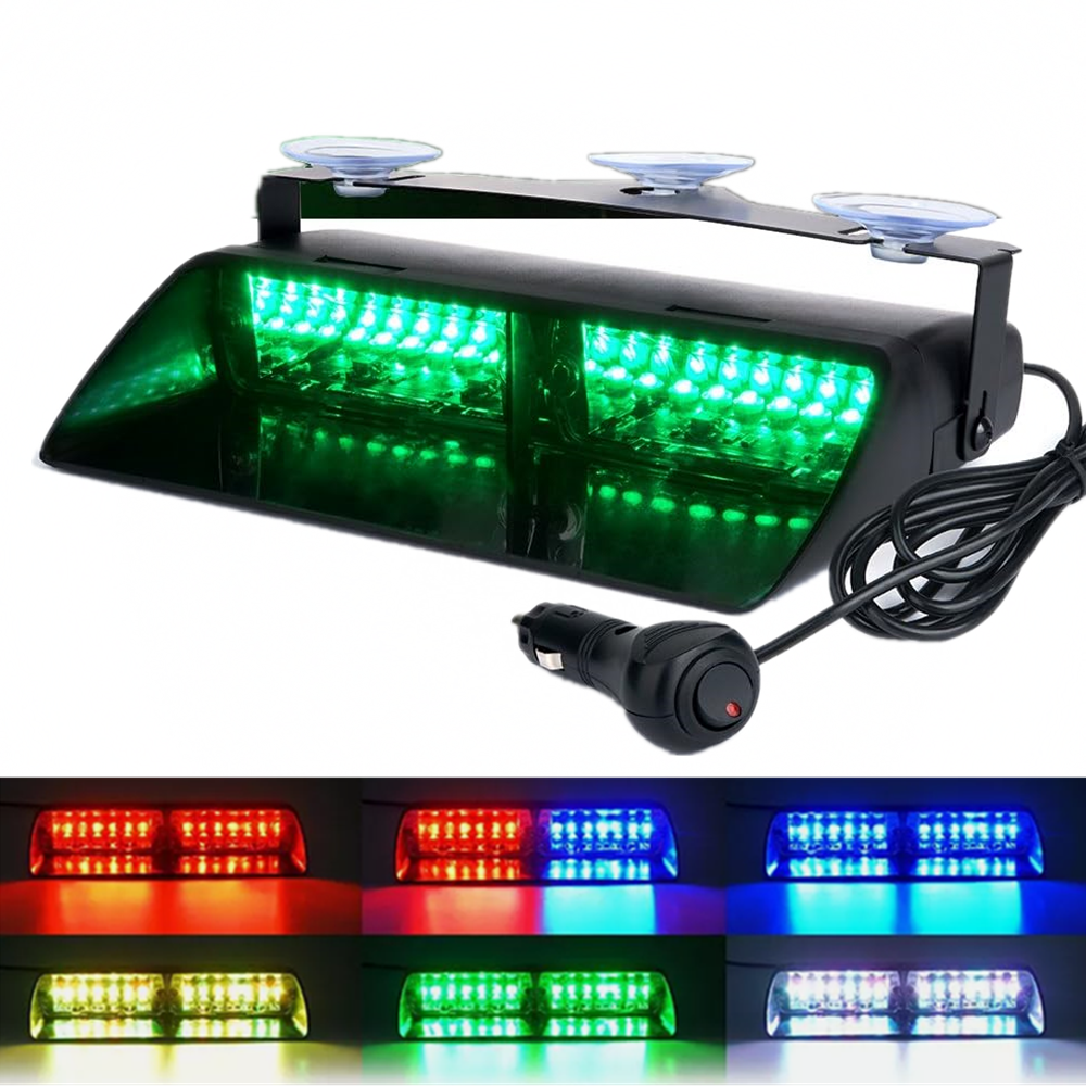 Home Security Police - 16 LED Windshield Dash Strobe Light