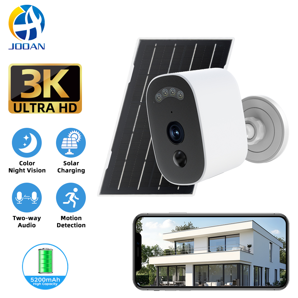 Home Security Home Assistant - Jooan 3K HD Solar Security Camera