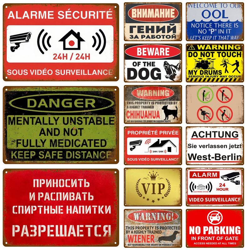 Home Yard Security - Funny Warning Security Dog Video Surveillance
