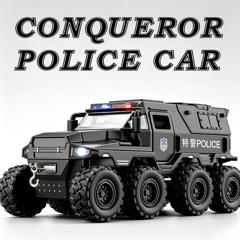 Home Security Police - 1:32 Conqueror Police Car Model Toy