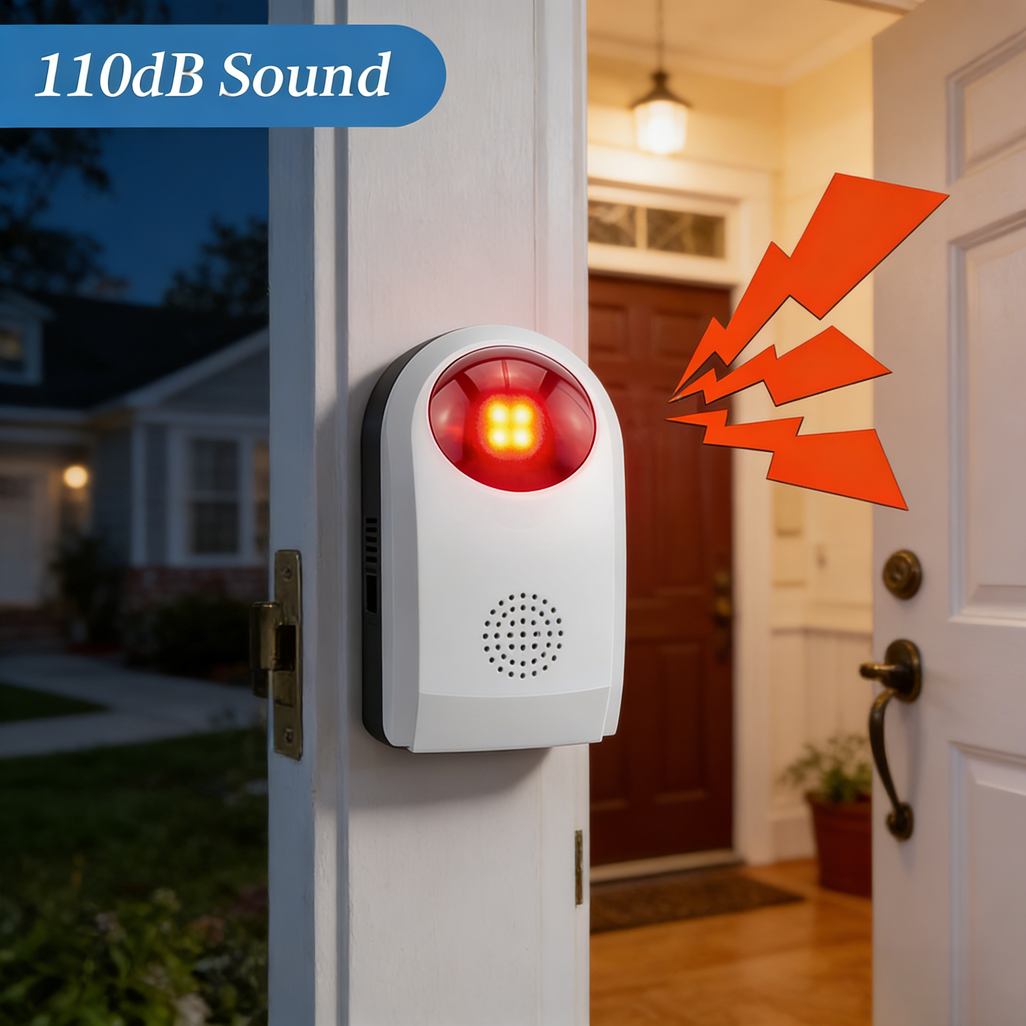 Home Security Equipment - Flash Alarm Wireless Outdoor Siren With