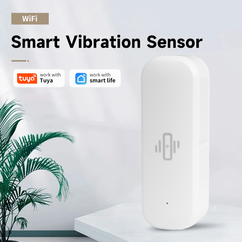 Home Security Equipment - Tuya Smart Devices WiFi Vibration Sensor
