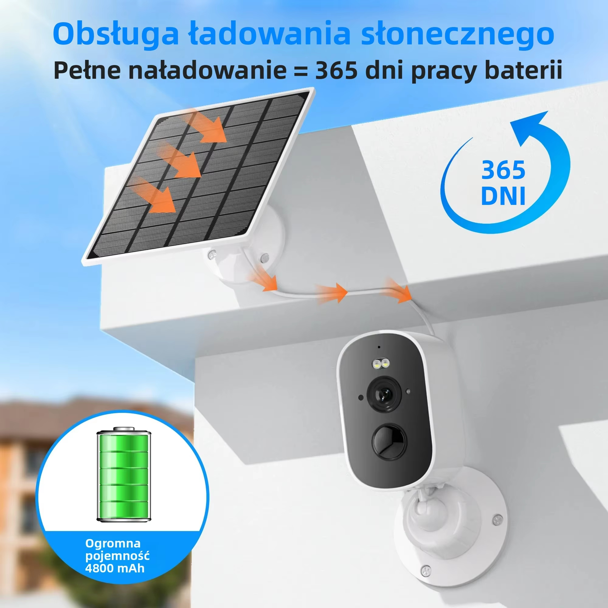 5MP WiFi Solar Security Camera - Home Yard Security 评论和价格