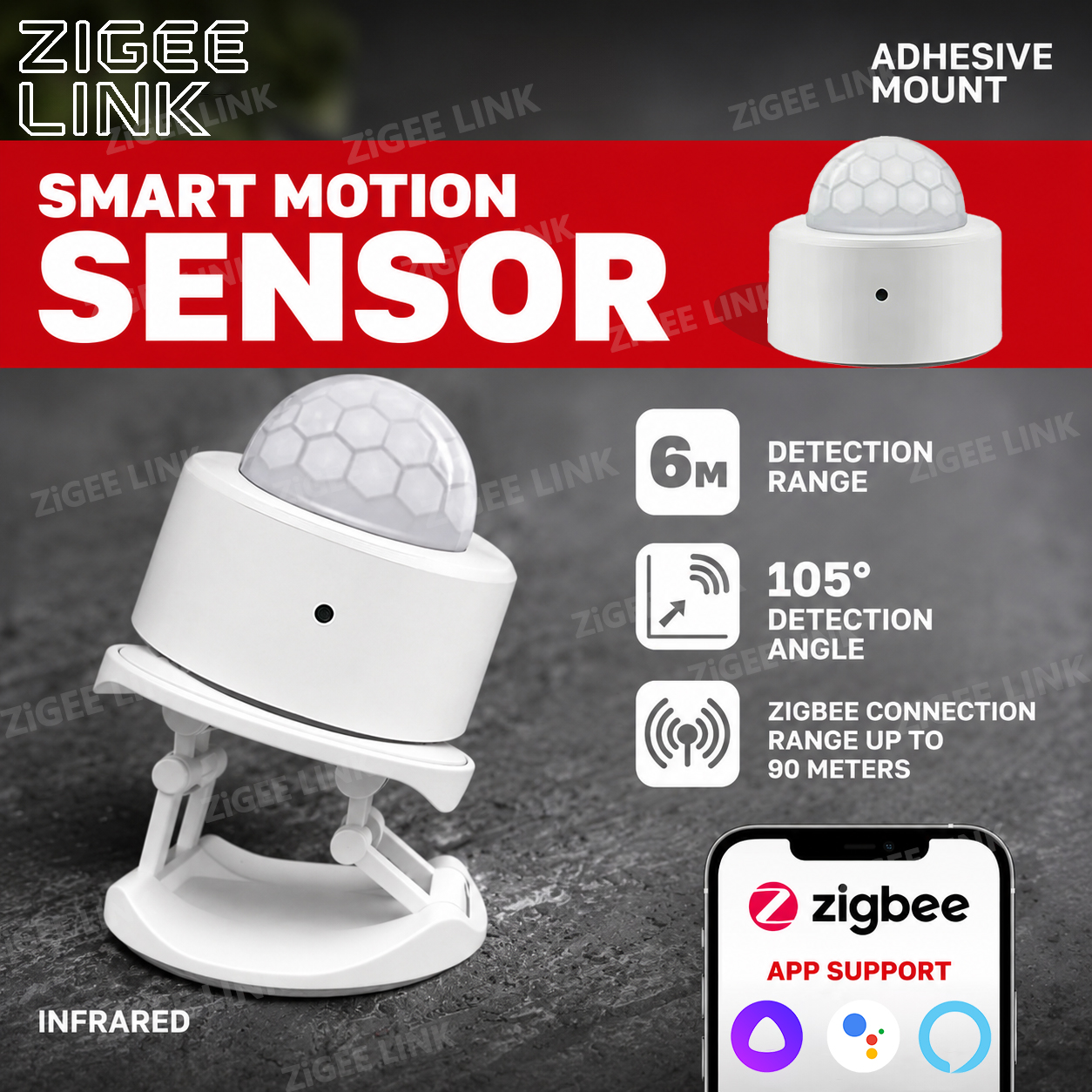 Zigbee PIR Motion Sensor Human - Home Security Technology 评论和价格