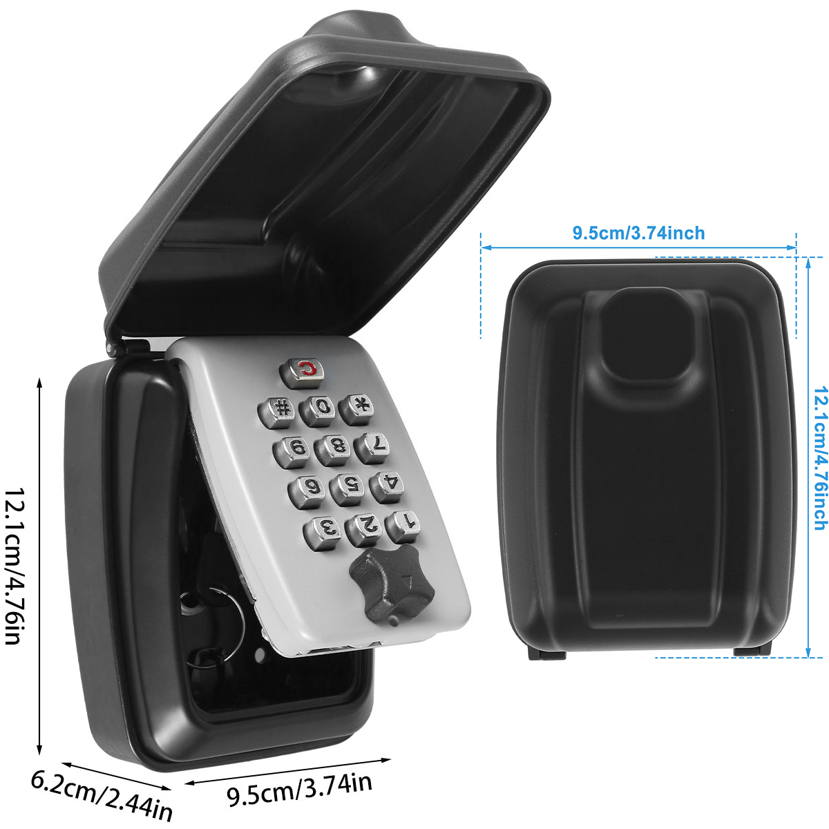 Key Lock Box Wall-Mount Secret - Home Security Brand 评论和价格