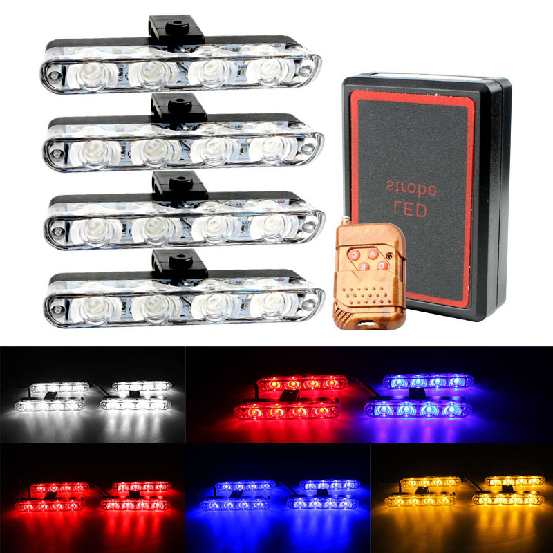 4 In 1 Red Blue Emergency Stro - Home Security Police 评论和价格