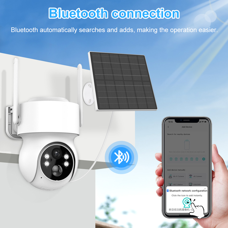 Smar Solar Panel PTZ IP Camera - Home Security Cameras Wireless 评论和价格