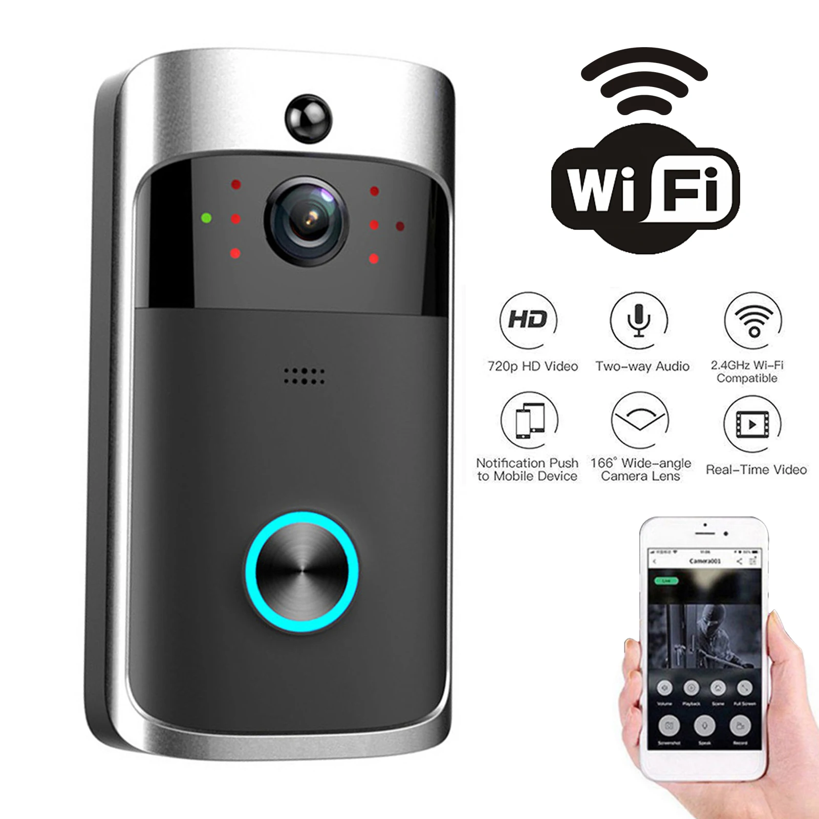 Elegant Light Numbers Wall Clo - Home Security Number 评论和价格