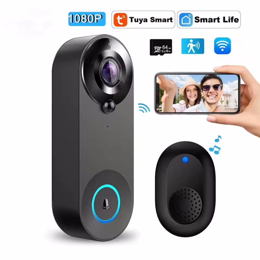 Tuya 1080P Wireless WIFI Doorb - Home Security Premium 评论和价格