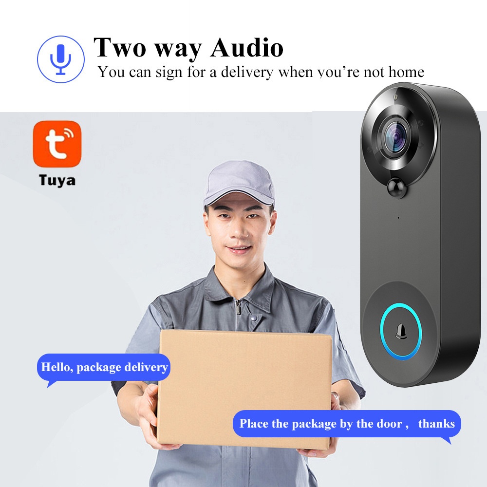 Tuya 1080P Wireless WIFI Doorb - Home Security Premium 评论和价格