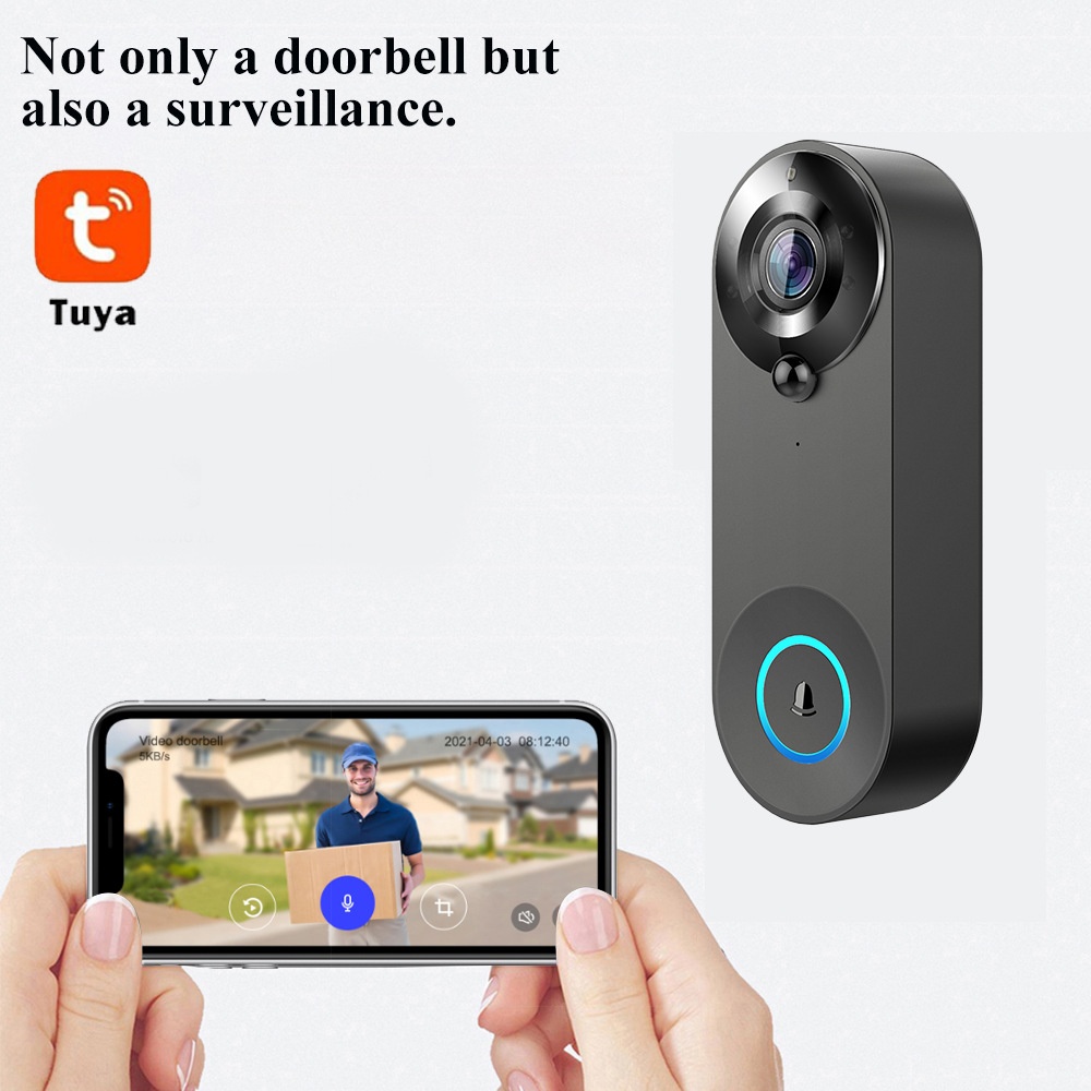 Tuya 1080P Wireless WIFI Doorb - Home Security Premium 评论和价格