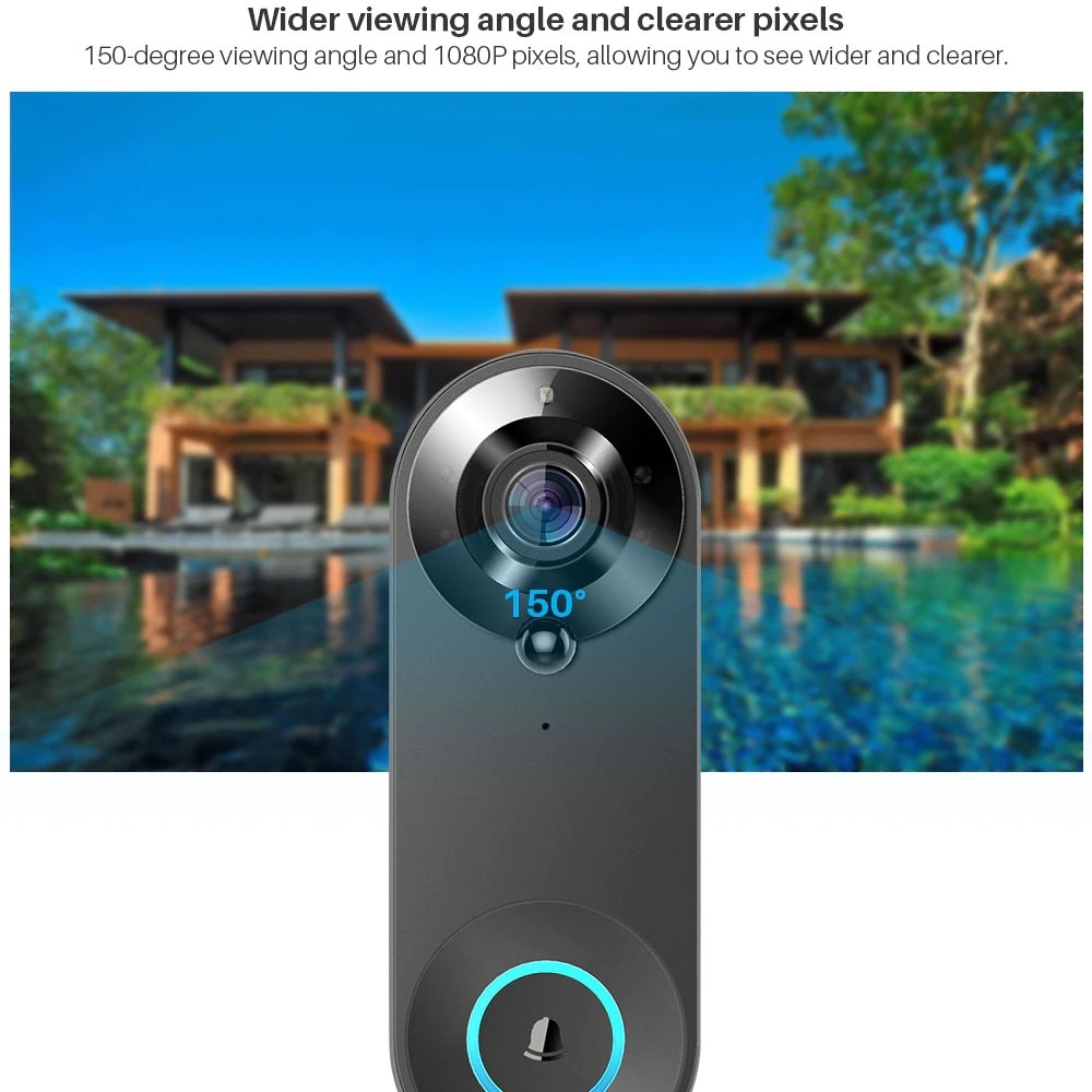 Tuya 1080P Wireless WIFI Doorb - Home Security Premium 评论和价格