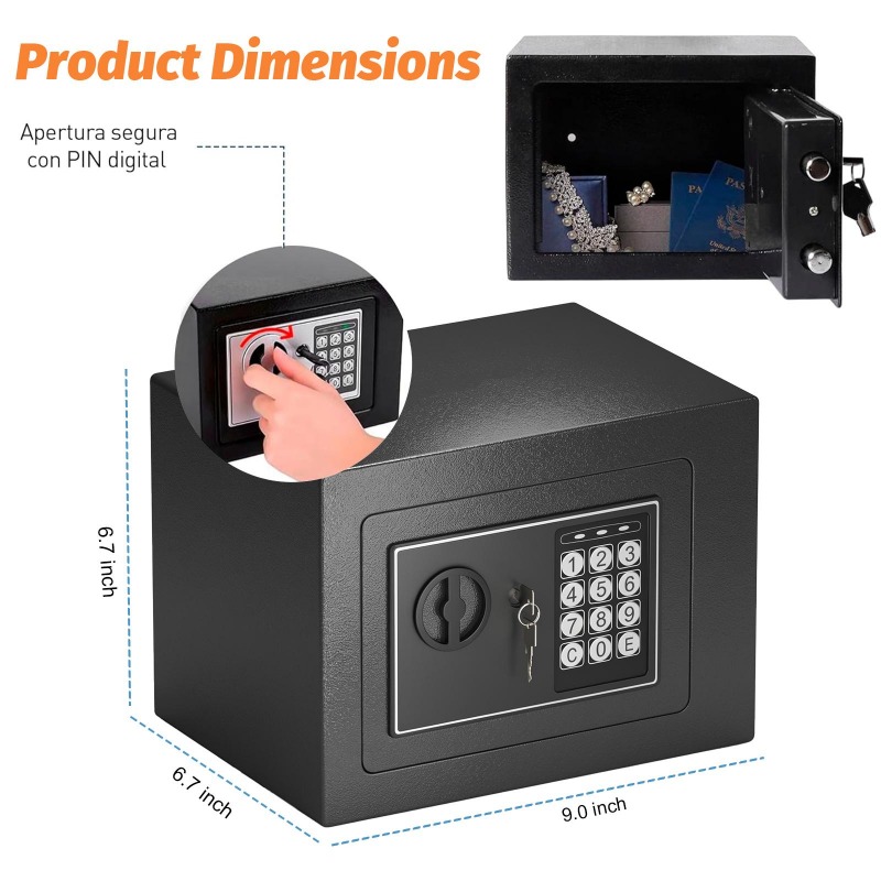 Digital Electronic Safe Box wi - Home Security Brand 评论和价格