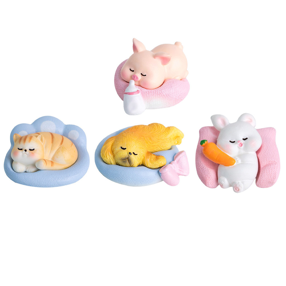 4Pcs Cute Animal Statues Resin - Home Yard Security 评论和价格