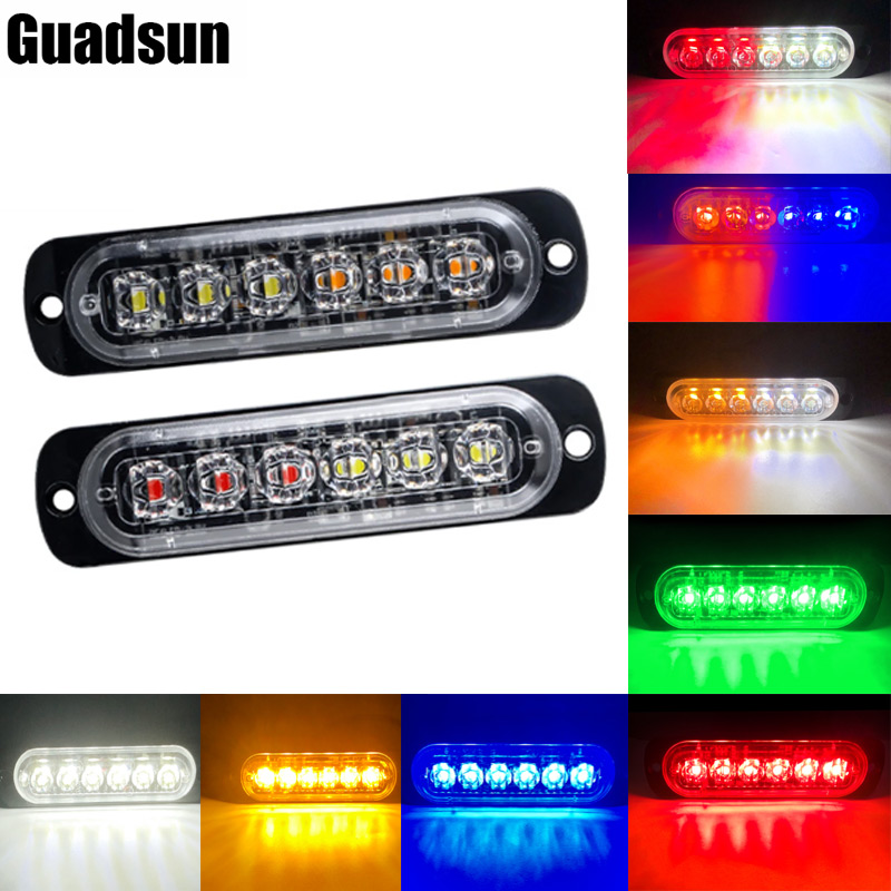1X 6 Led Car Strobe Warning Li - Home Security Police 评论和价格