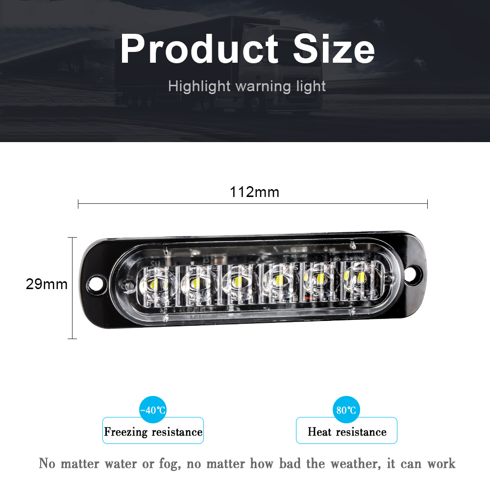 1X 6 Led Car Strobe Warning Li - Home Security Police 评论和价格