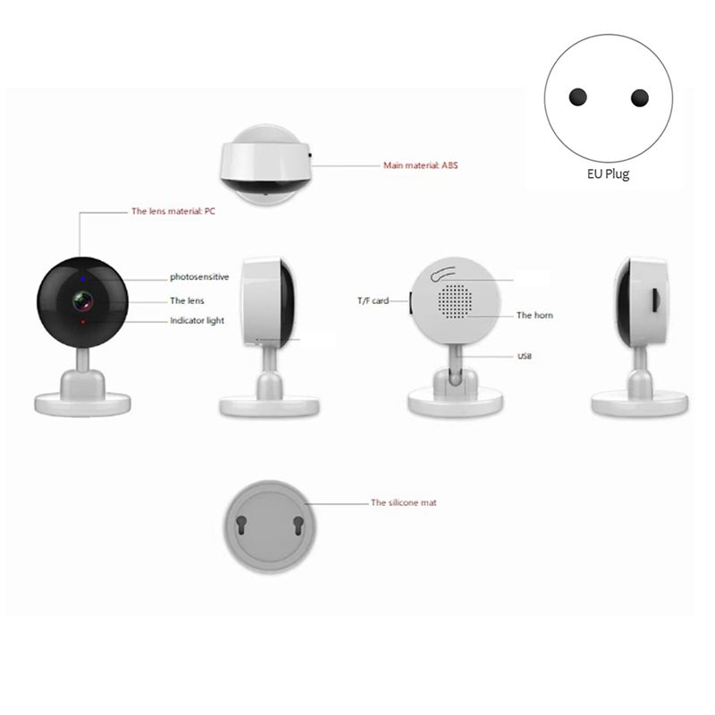 Essential Indoor Wifi Tuya Cam - Home Security Cameras Wireless 评论和价格
