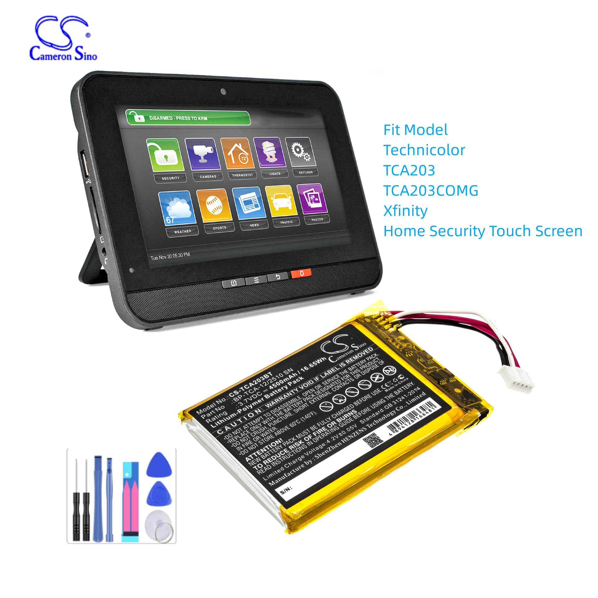 Alarm System Battery For Techn - Home Security With Xfinity 评论和价格