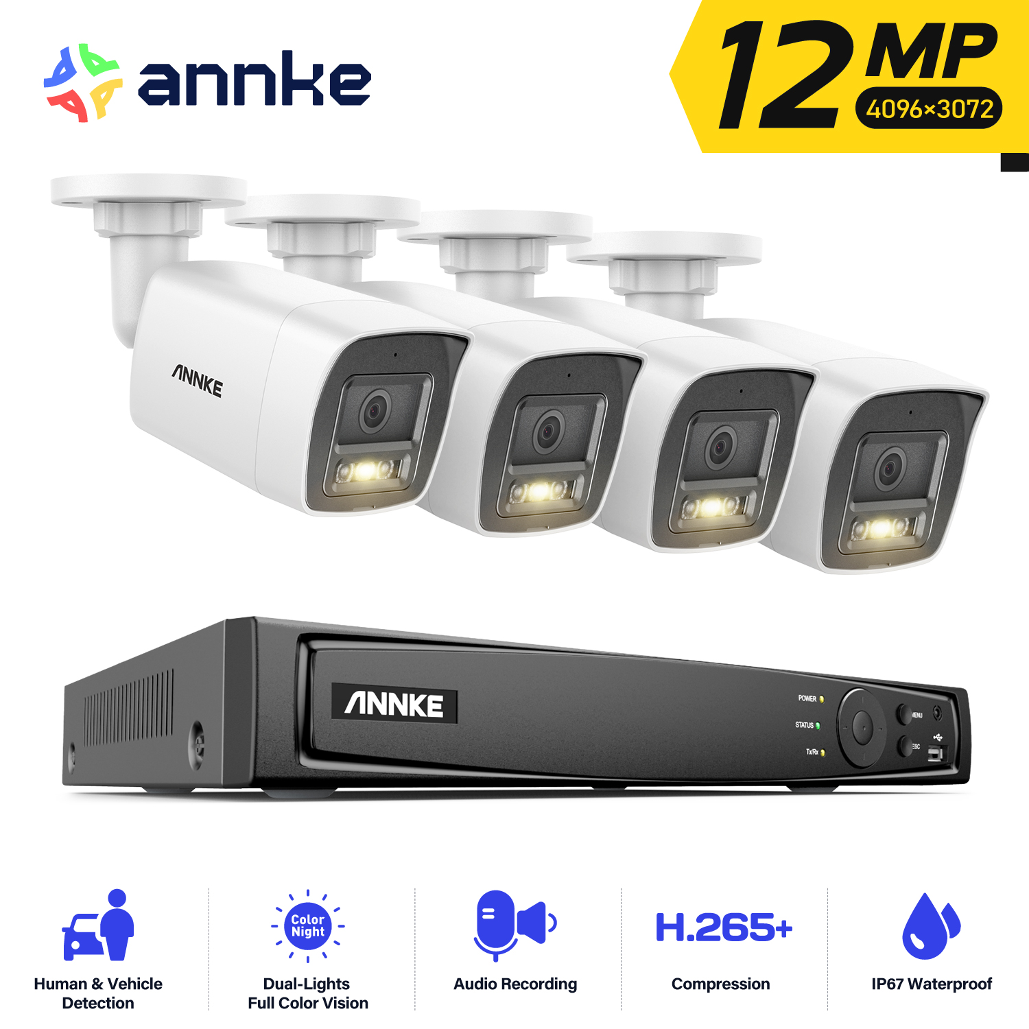 ANNKE 4K POE Video Surveillanc - Home Security Kit With Camera 评论和价格