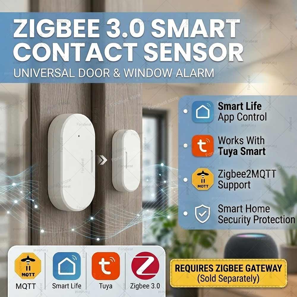 Tuya Zigbee Door Window Sensor - Home Security Technology 评论和价格