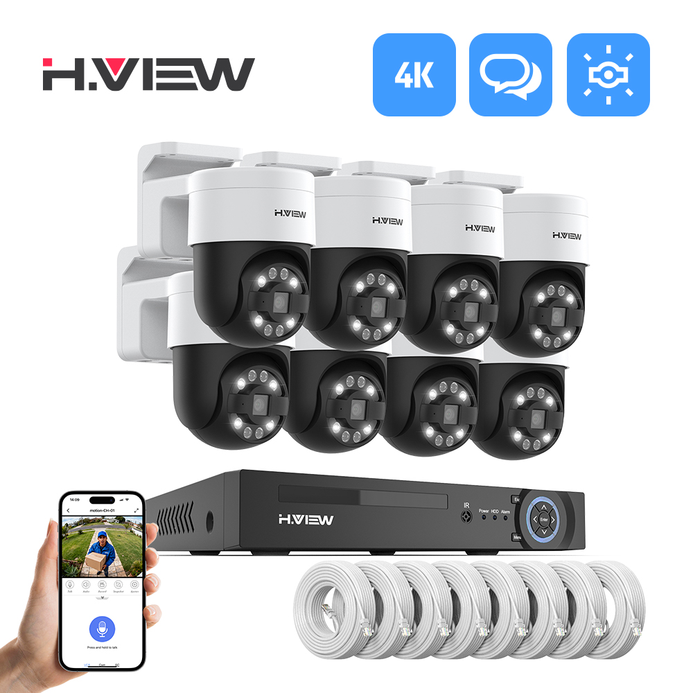 H.view 8Ch 4K 5MP 8MP Cctv Sec - Home Security And Cctv 评论和价格