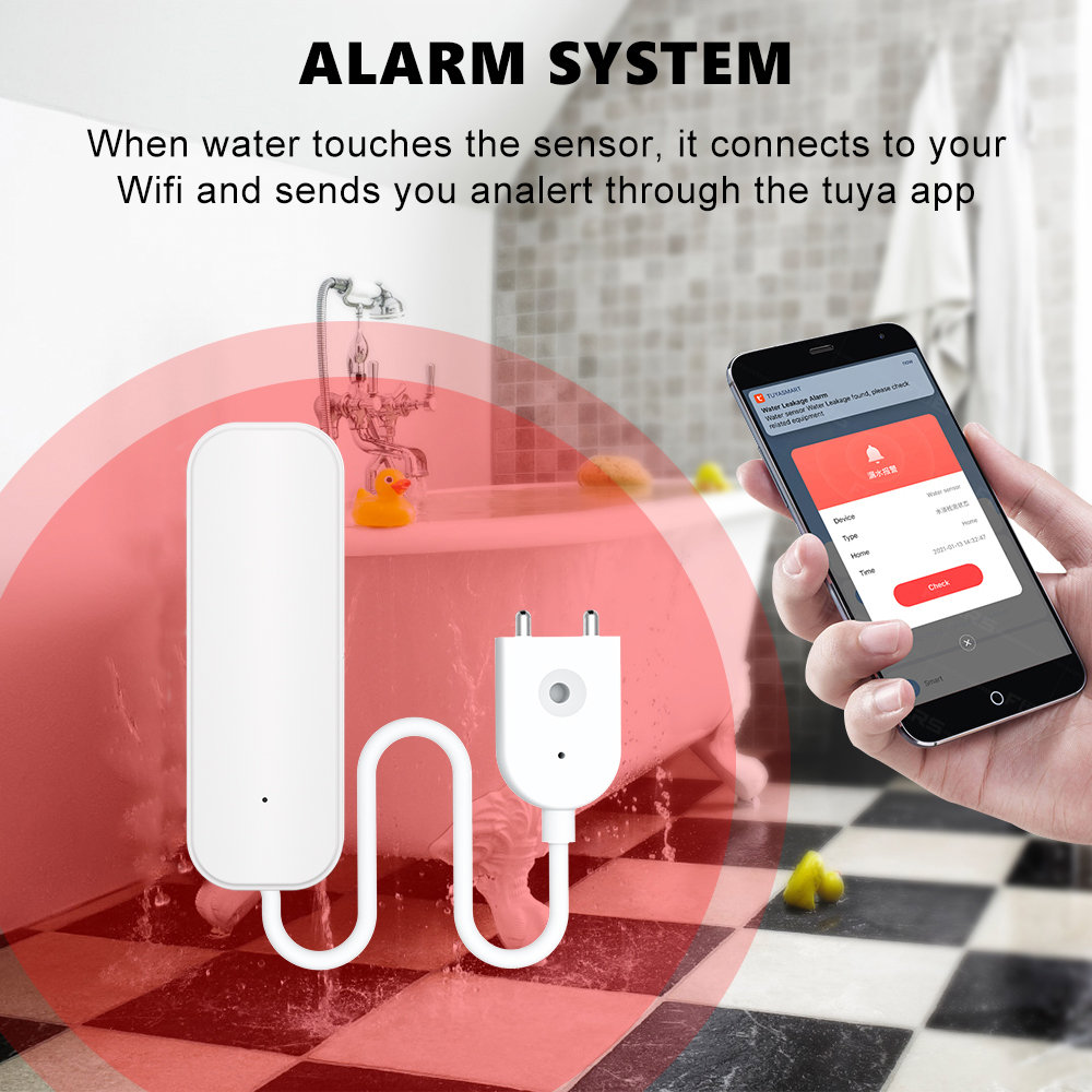 WiFi/Zigbee Water Sensor Tuya  - Home Security Equipment 评论和价格