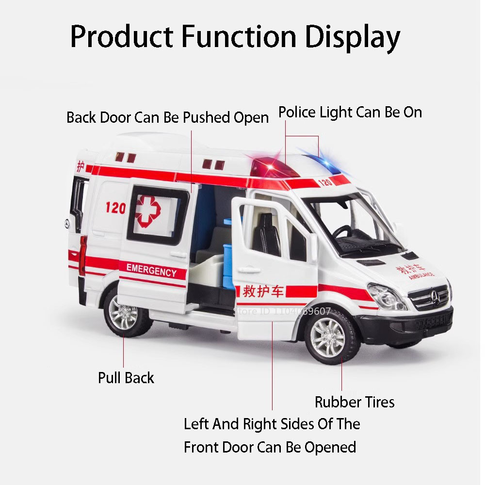 1:36 Scale City Ambulance Mode - Home Security Police 评论和价格