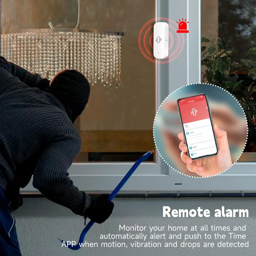 Smart ZigBee Vibration Sensor  - Home Security Technology 评论和价格