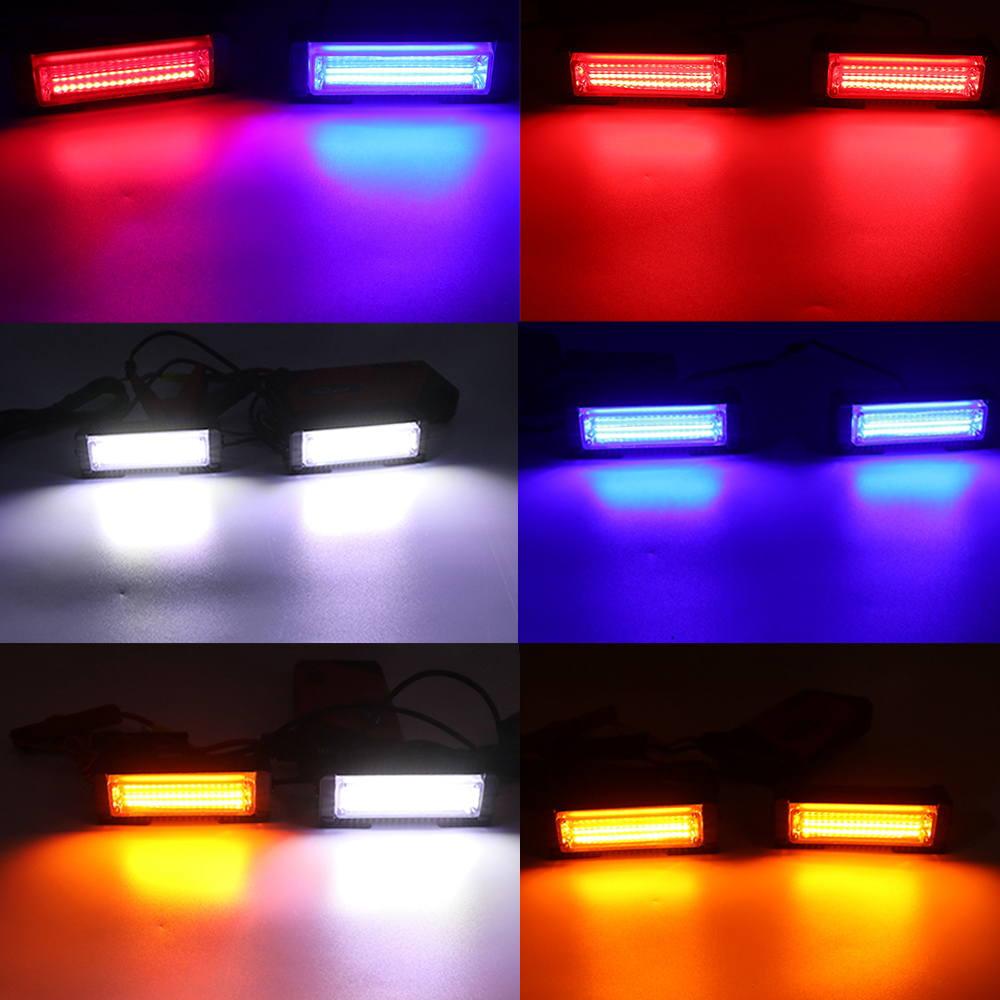2 in 1 COB Grille Strobe Light - Home Security Police 评论和价格