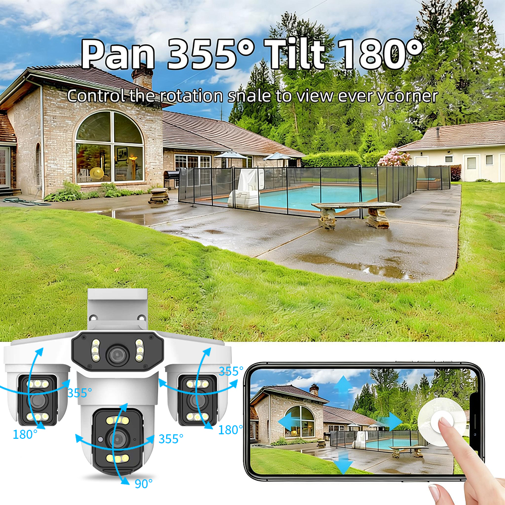 15MP 8K Wifi IP Camera Three L - Home Security Police 评论和价格