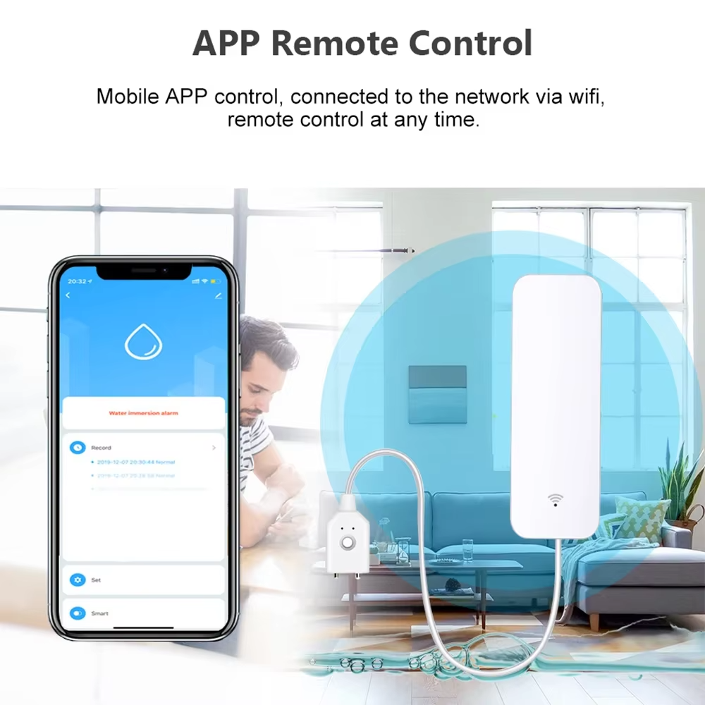 ZigBee WiFi Water Leak Sensor  - Home Security Technology 评论和价格