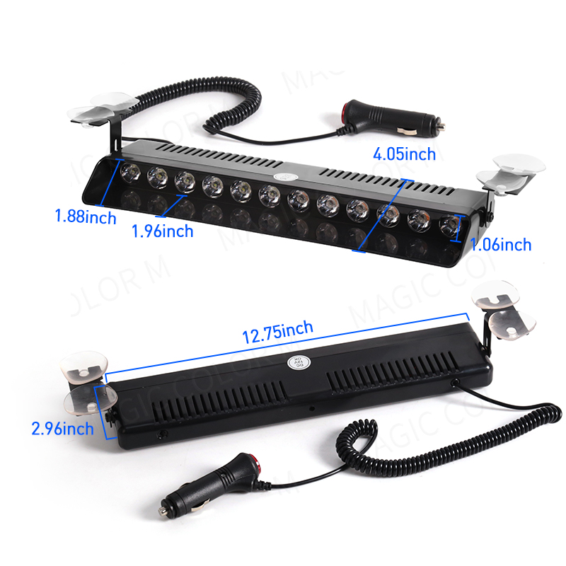 12 LED Car Strobe Light Flash  - Home Security Police 评论和价格
