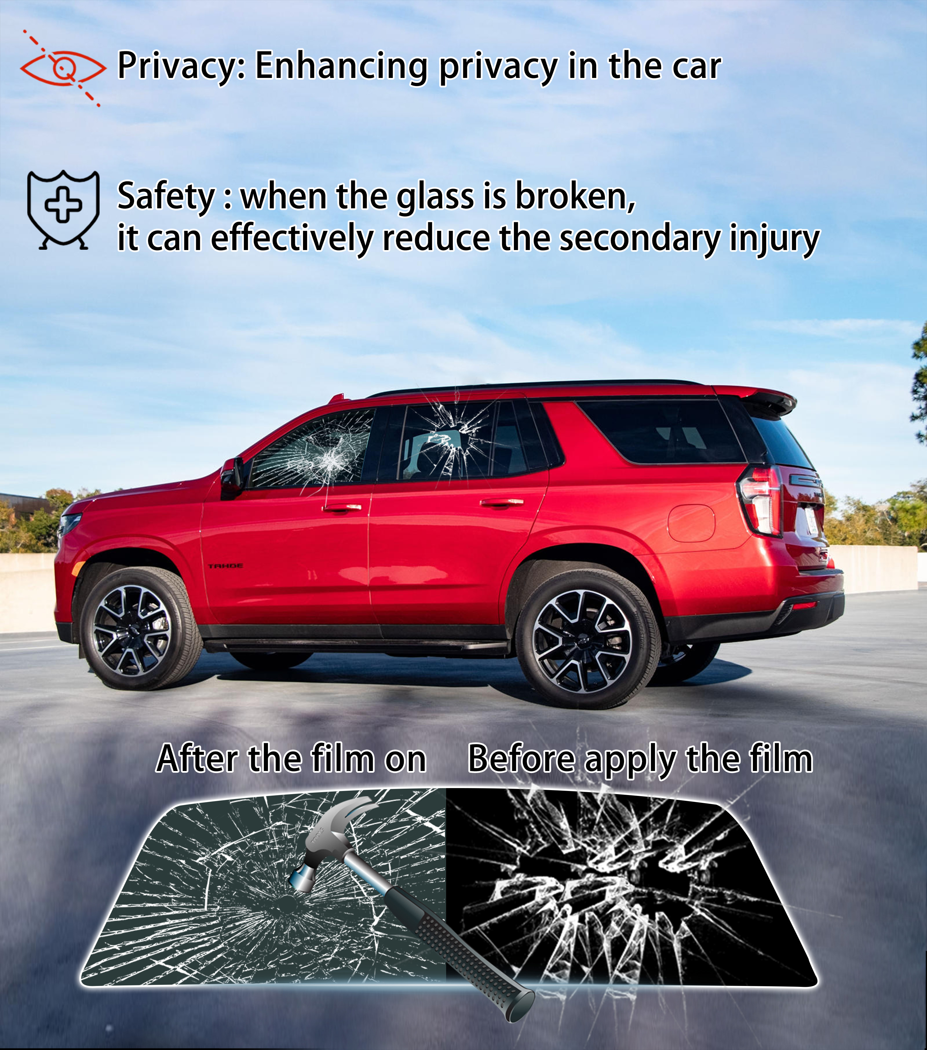 Pre-Cut Window Tint for Ford M - Home Security For Windows 评论和价格