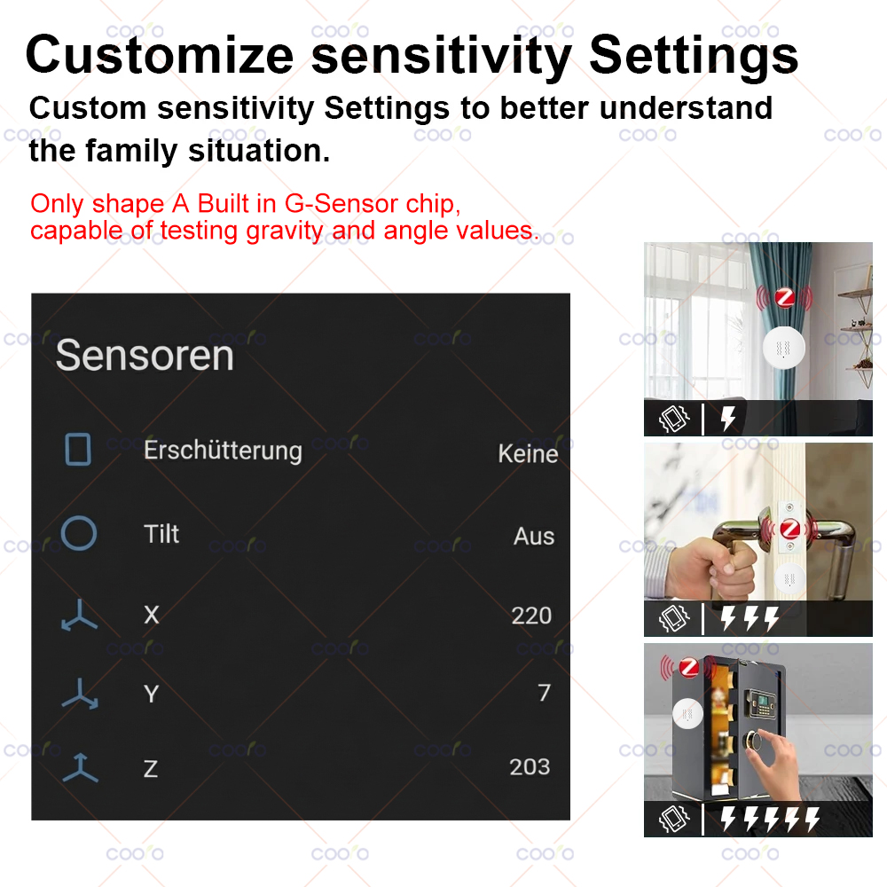 ZigBee 3.0 Vibration Sensor Re - Home Security Home Assistant 评论和价格