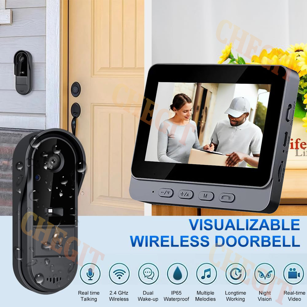 Wireless Wifi Doorbell Camera  - Home Security Premium 评论和价格