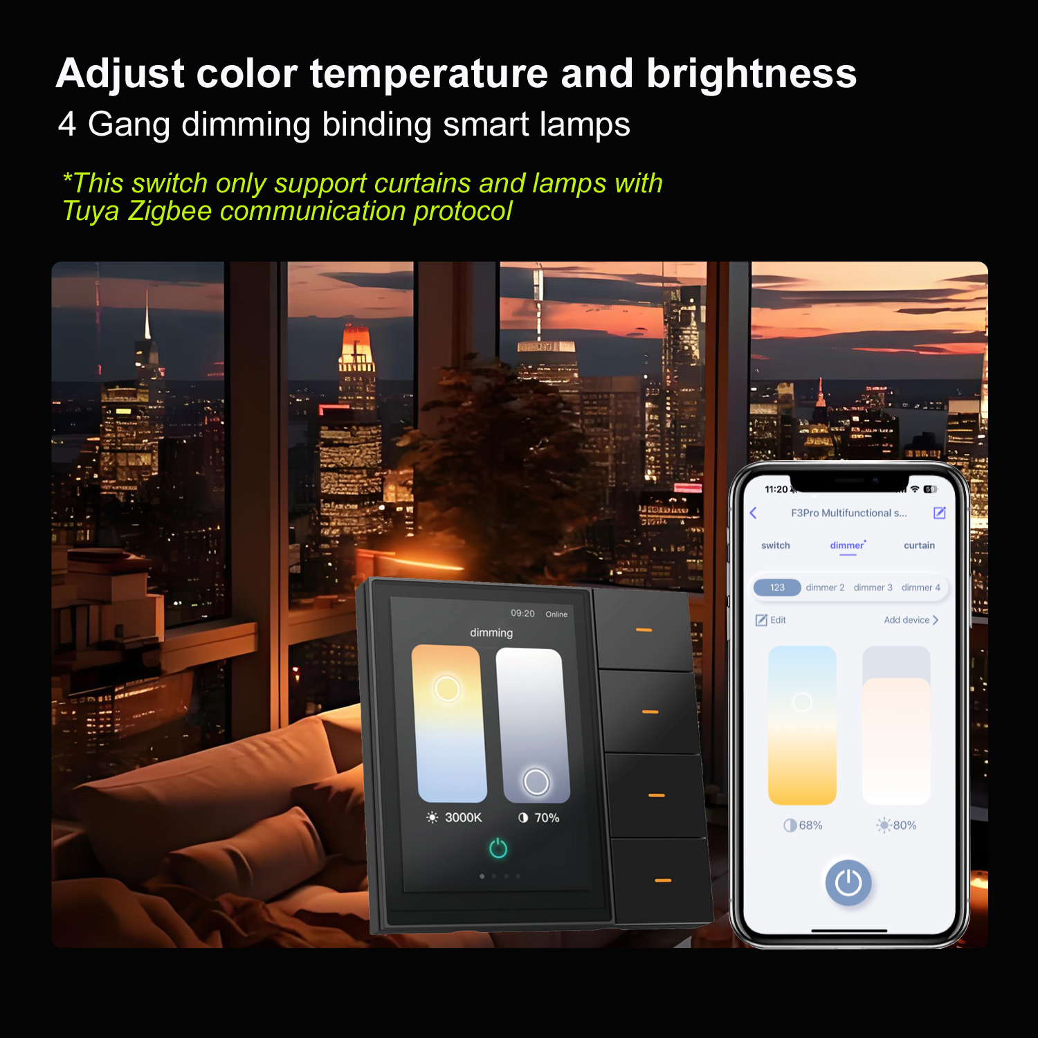 F3-pro Tuya Smart Panel ZigBee - Home Security Technology 评论和价格