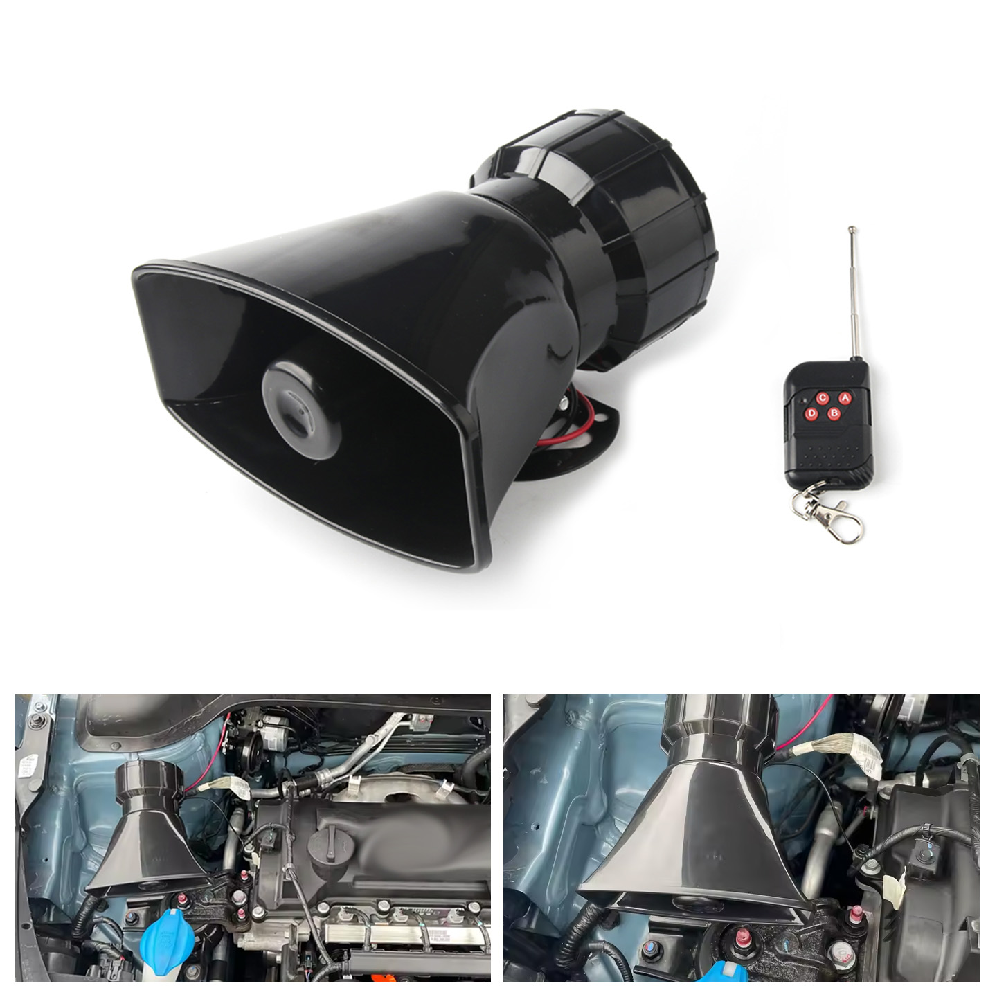 12V Speaker 130dB Wireless Ele - Home Security Police 评论和价格