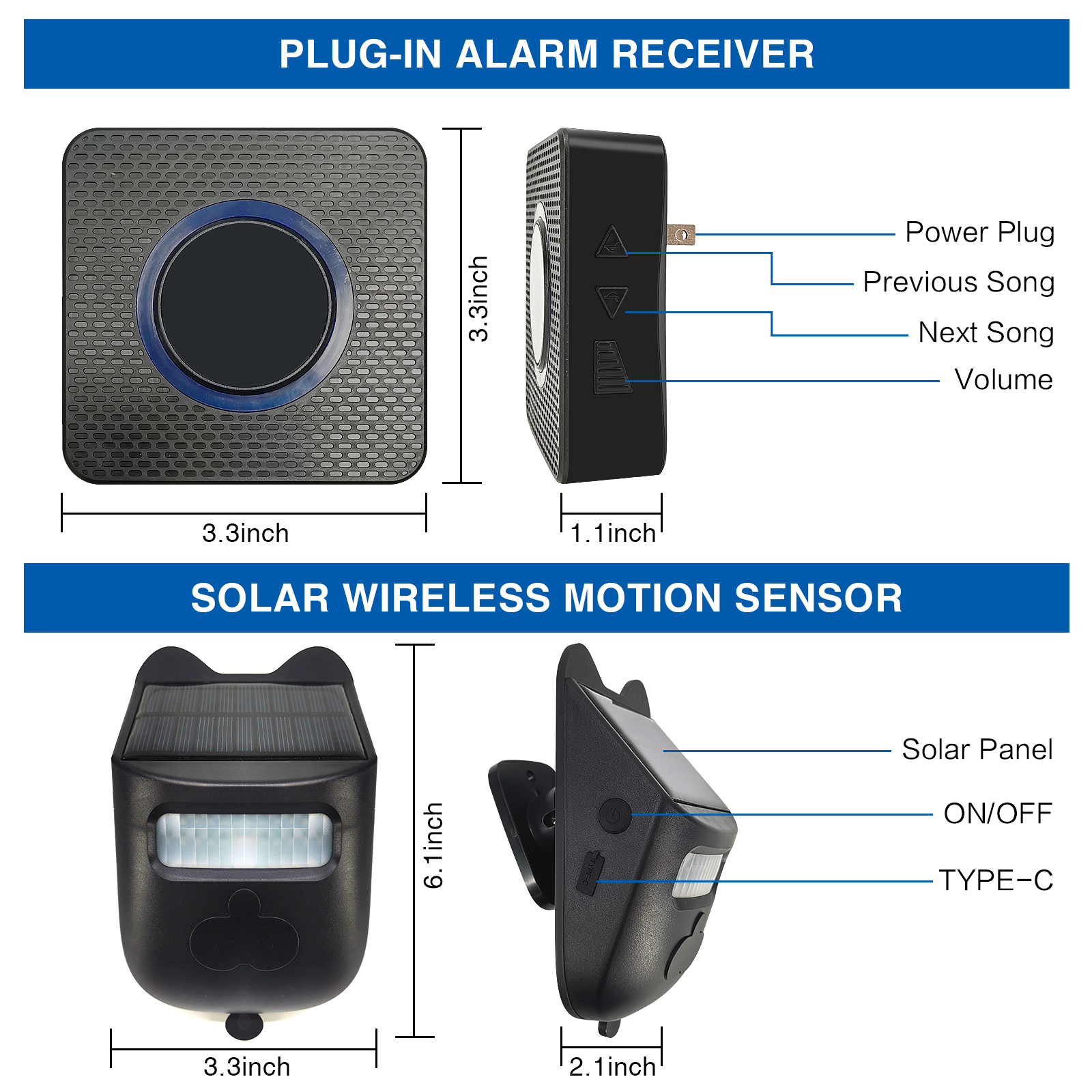 Wireless Motion Sensor Detecto - Home Security Ring System 评论和价格