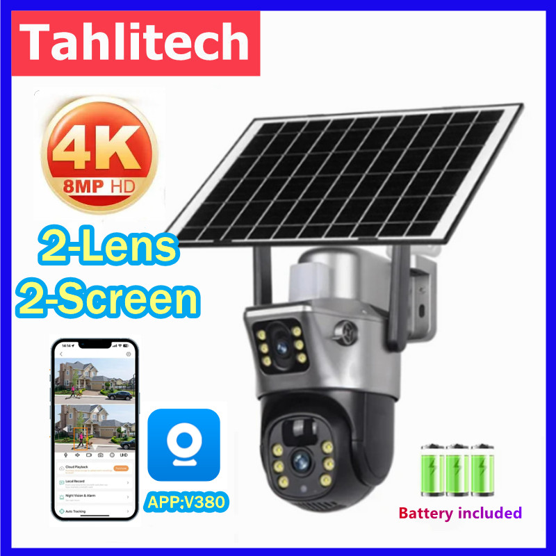Tahlitech Solar Camera 4G Sim  - Ip Camera Outdoor 4K 评论和价格