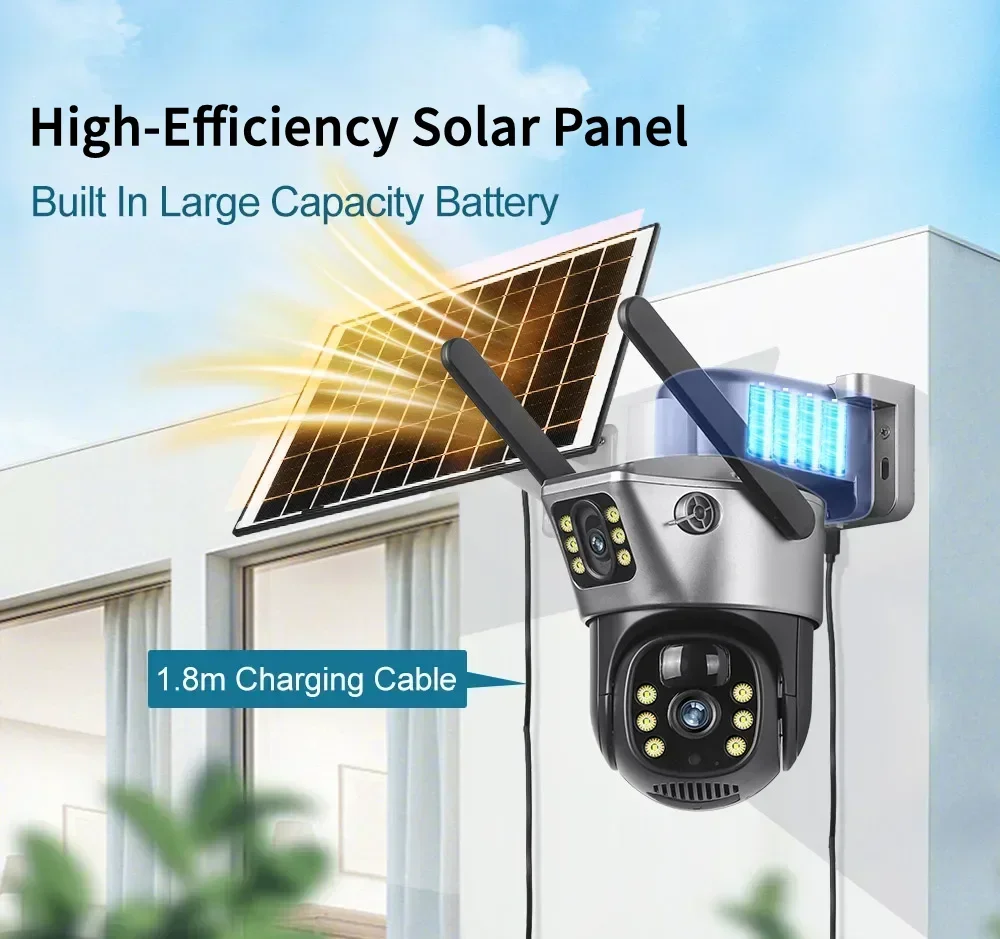 Tahlitech Solar Camera 4G Sim  - Ip Camera Outdoor 4K 评论和价格