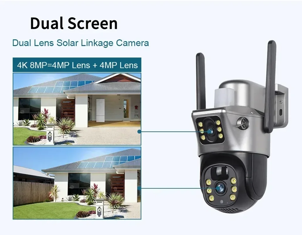 Tahlitech Solar Camera 4G Sim  - Ip Camera Outdoor 4K 评论和价格