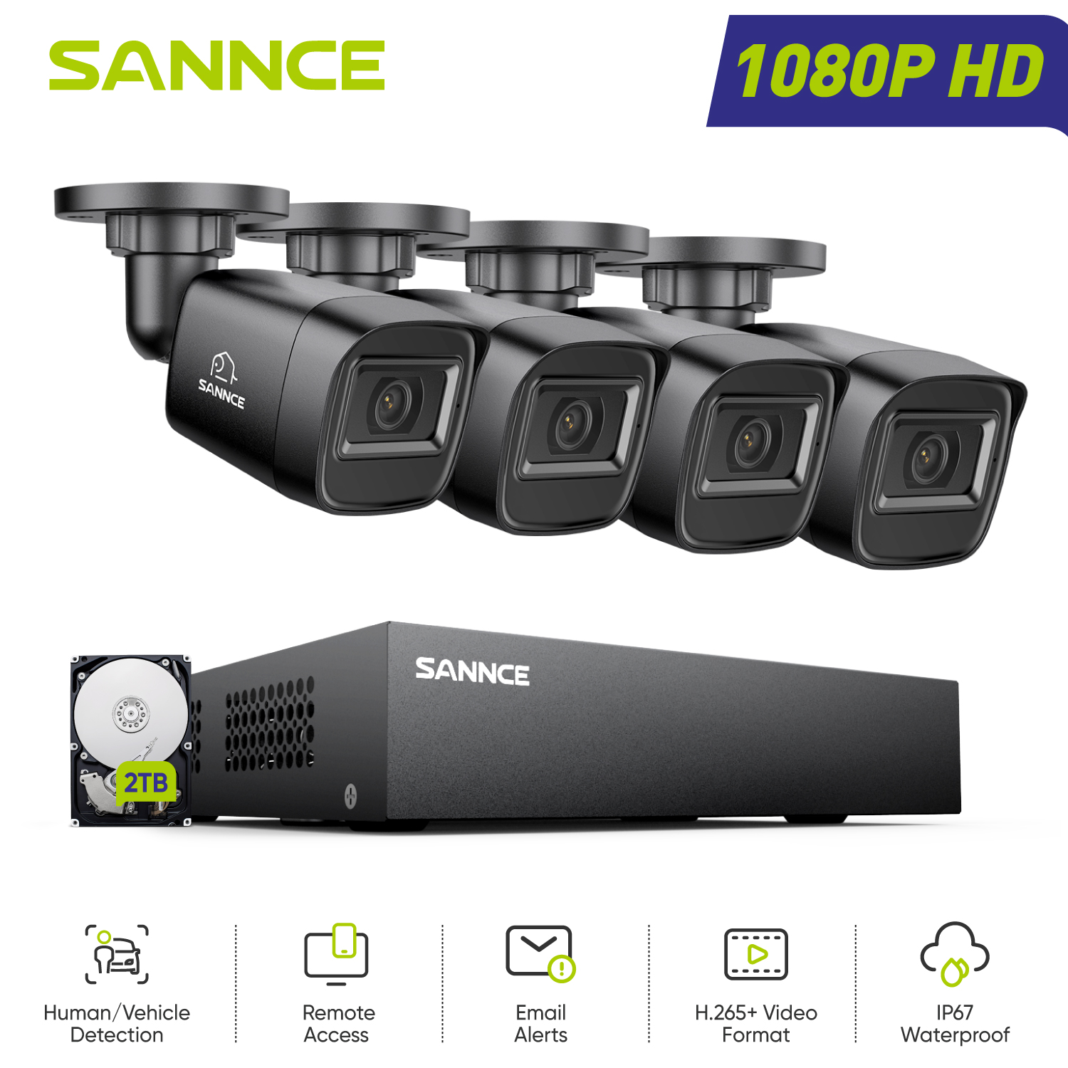 SANNCE 1080P Security Camera S - Home Security And Cctv 评论和价格