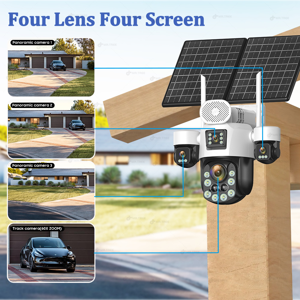 AOV Four Lens Outdoor Surveill - Home Security Home Assistant 评论和价格