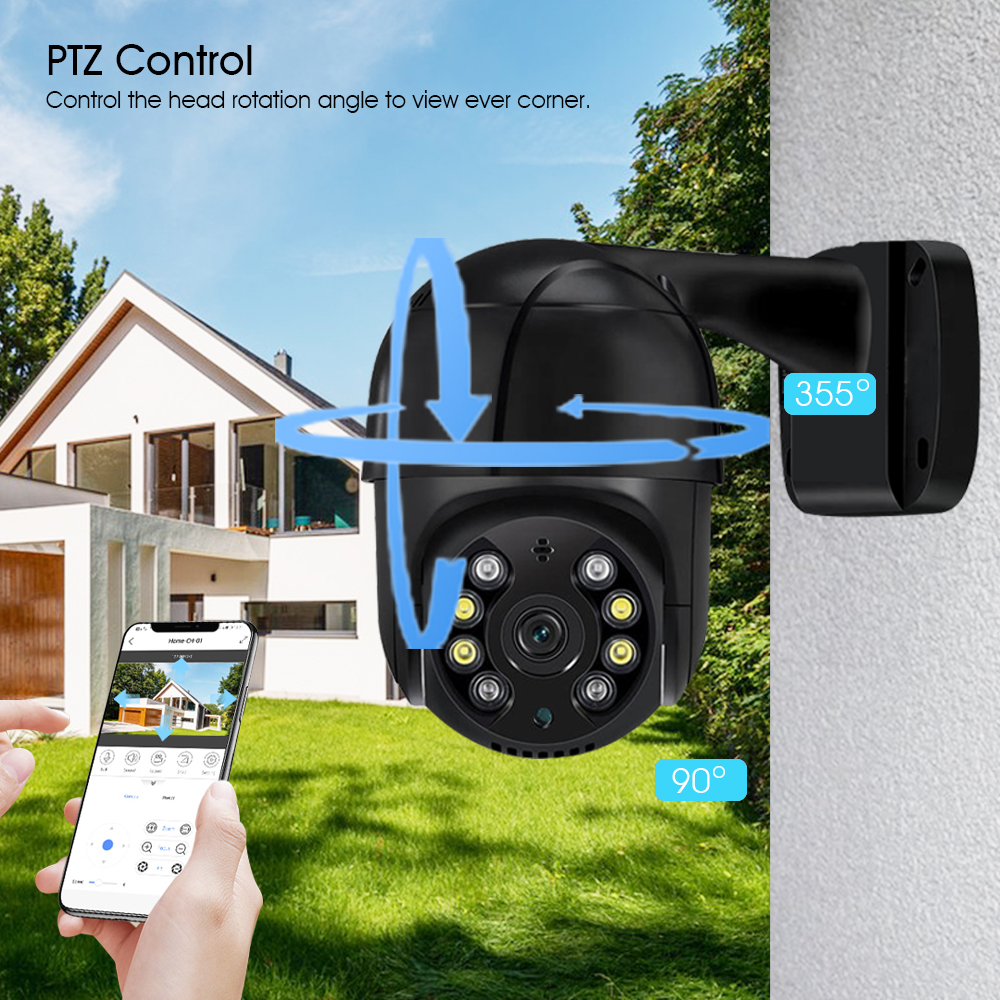 8CH 4K PTZ Security Camera Sys - Ip Camera Outdoor 4K 评论和价格
