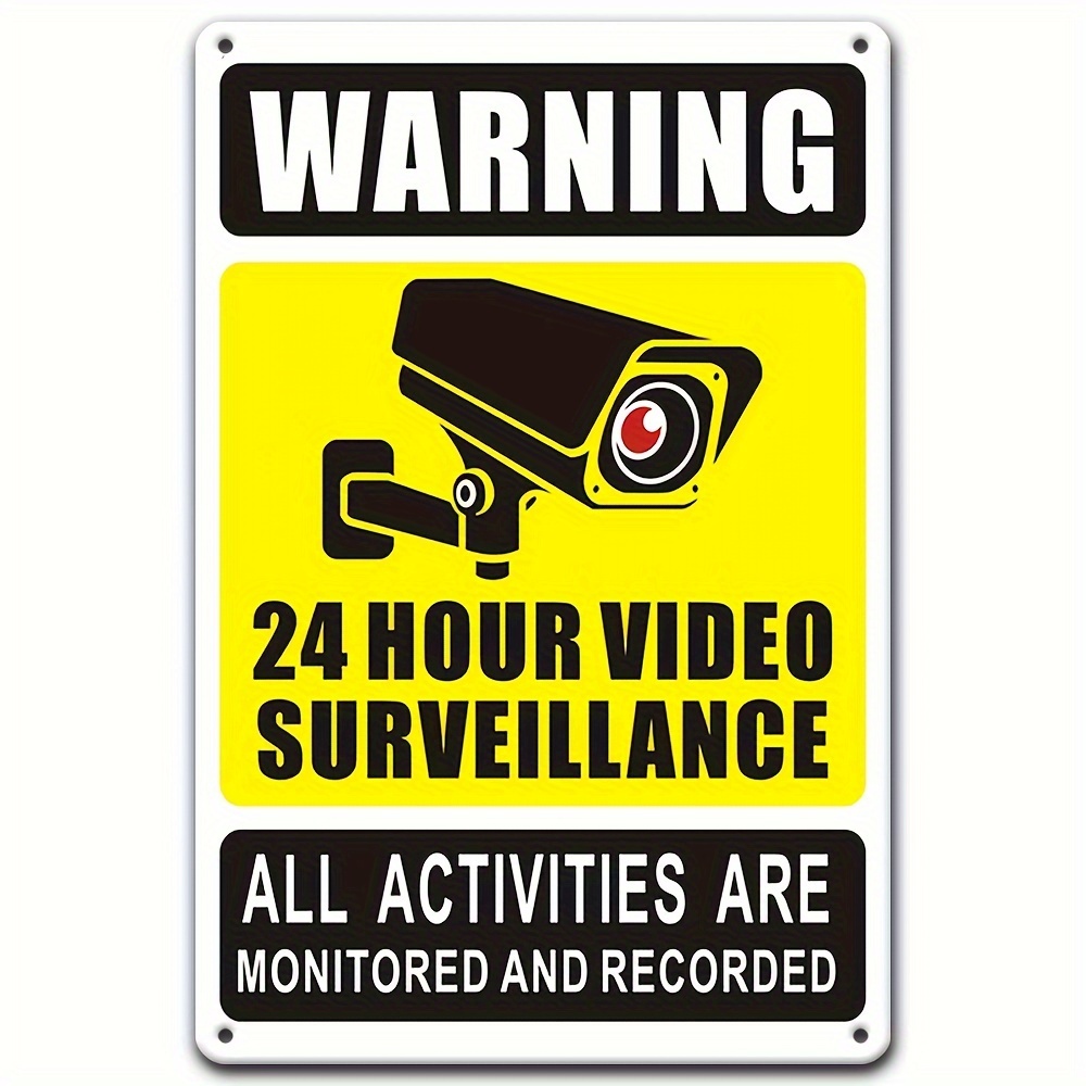24/7 Video Surveillance Warnin - Home Security Home Assistant 评论和价格