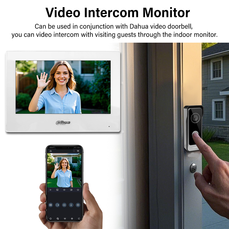 Dahua 2-Wire WiFi Indoor Monit - Home Security Cameras Wireless 评论和价格