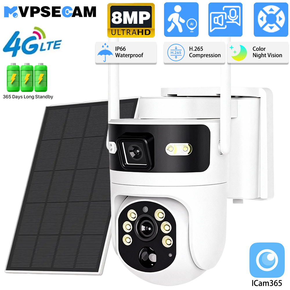 8MP 4K 4G SIM Card PTZ IP Came - Ip Camera Outdoor 4K 评论和价格
