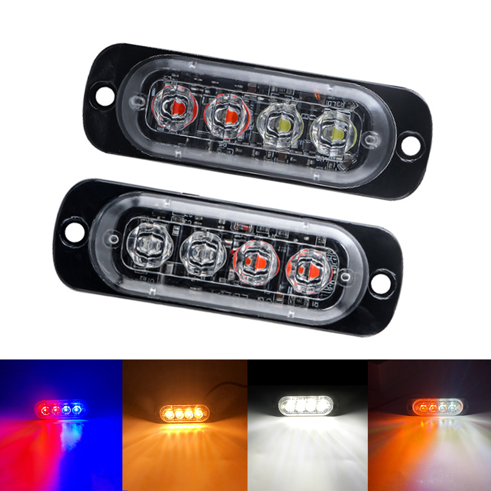4LED Car Strobe Warning Light  - Home Security Police 评论和价格