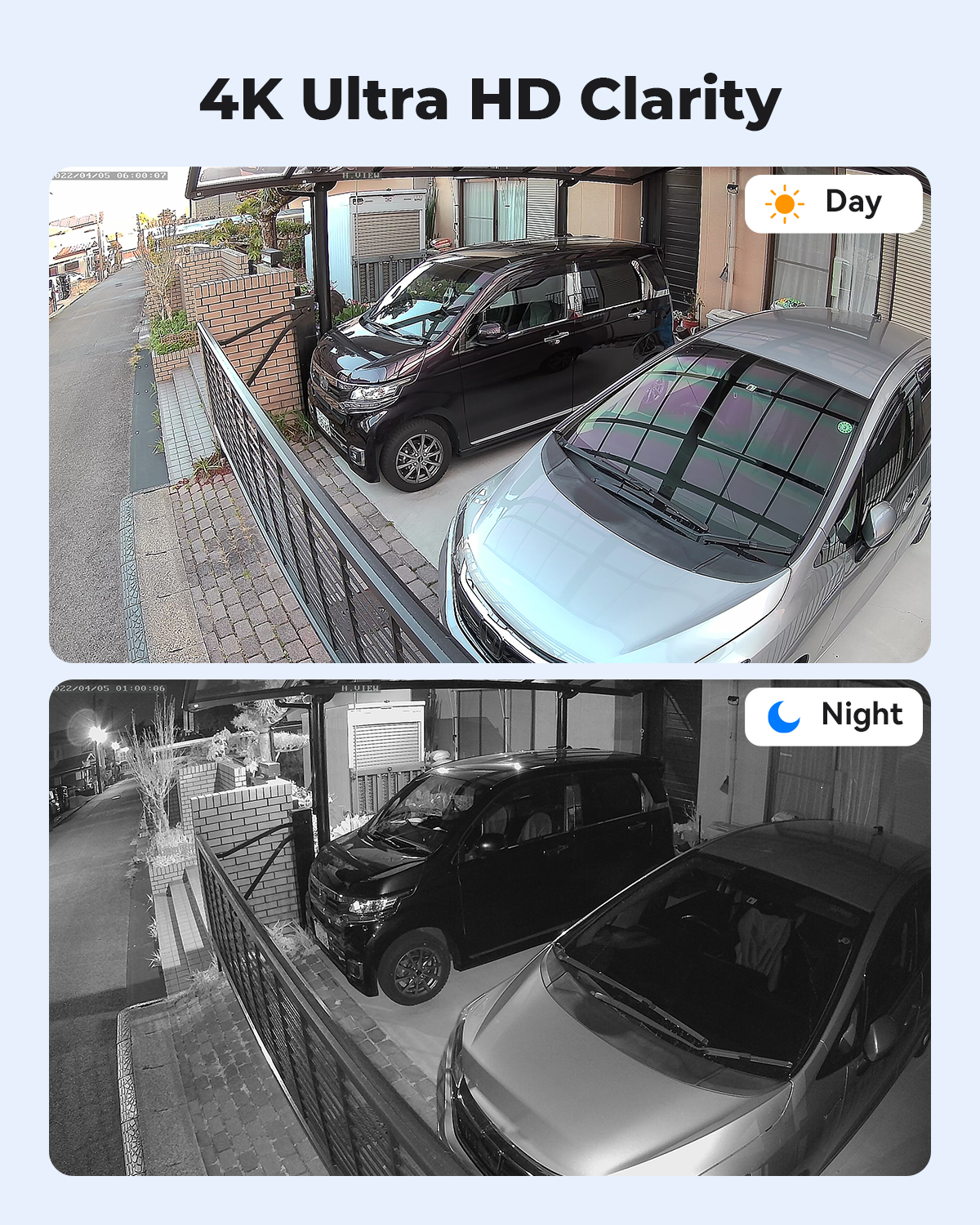 H.View 4K 5Mp 8Mp poe Cctv Sec - Ip Camera Outdoor 4K 评论和价格