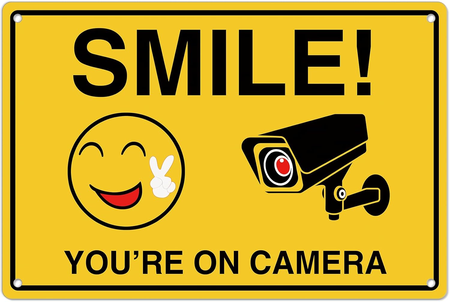 Smile Youre On Camera Signs ;  - Home Security Home Assistant 评论和价格